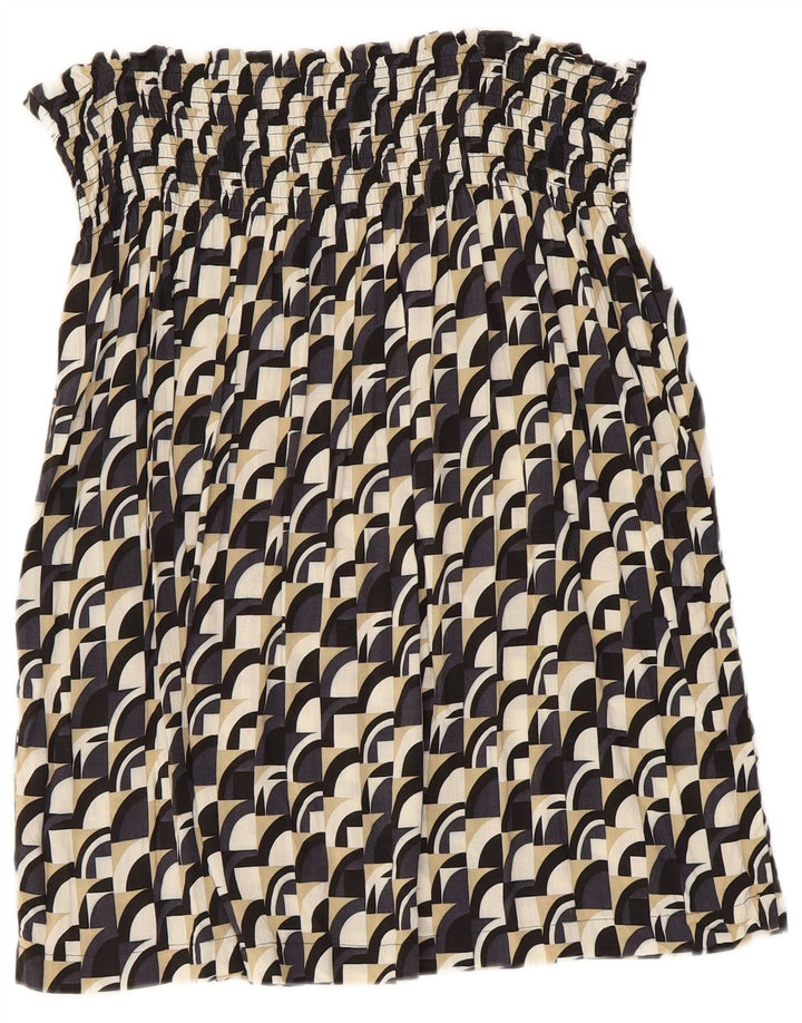 Top sem alças feminino Benetton UK 8 pequeno geométrico multicolorido