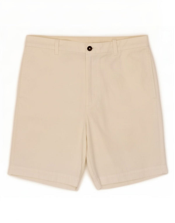Shorts masculino Marks & Spencer Blue Harbor Chino grande W34 algodão branco