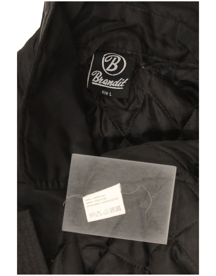 Jaqueta bomber masculina Brandit Reino Unido 40 grande nylon preto