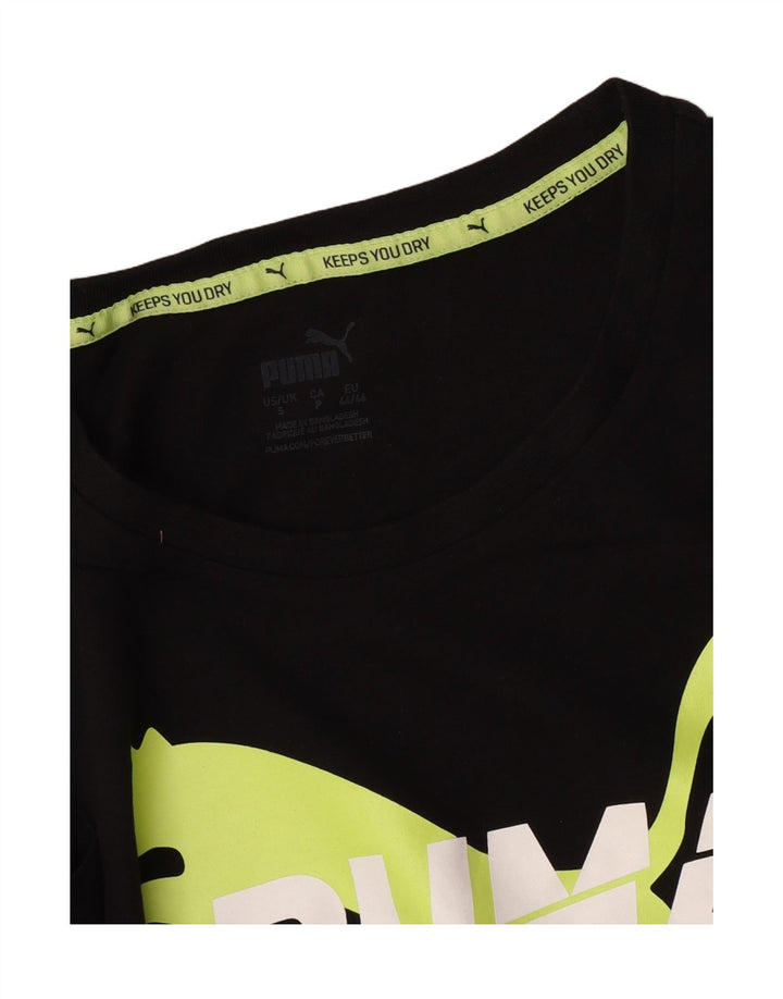 Puma Camiseta Masculina Graphic Top Pequeno Preto