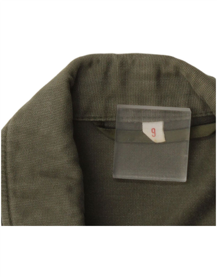 Jaqueta militar masculina vintage UK 40 grande cáqui