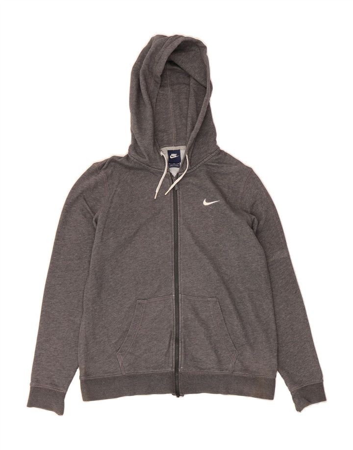 NIKE Mens Zip Hoodie Sweater XL Grey Cotton Vintage Nike and Second-Hand Nike from Messina Hembry 