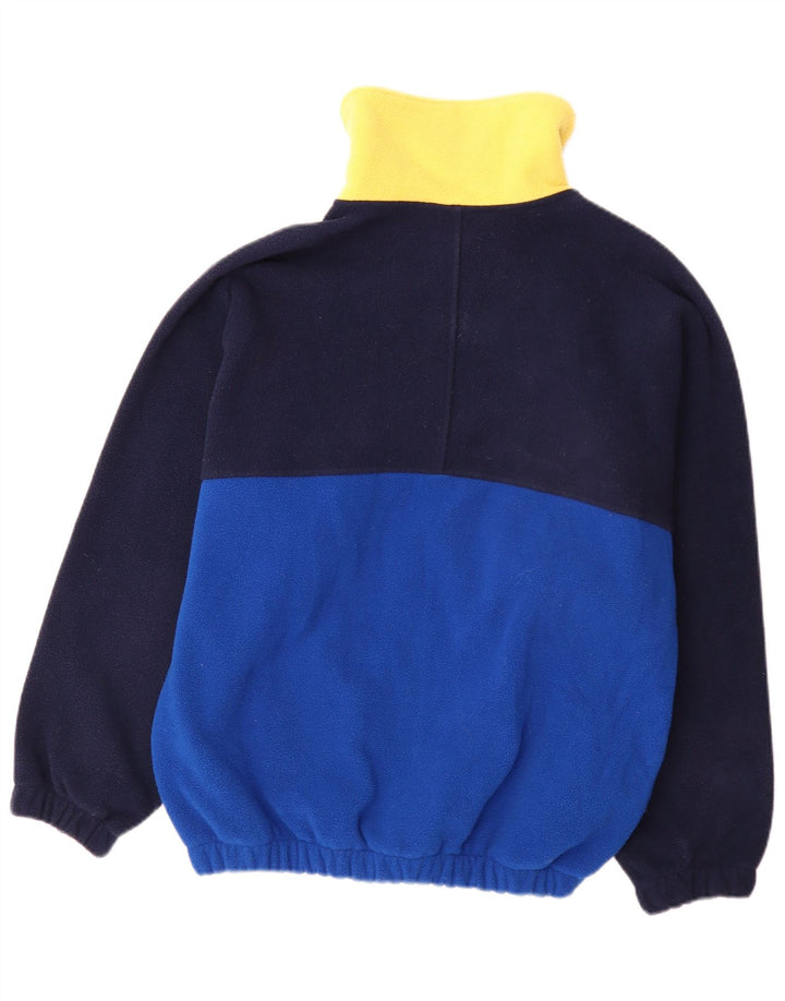 Jaqueta de lã masculina Dolomiten UK 36 poliéster colorblock azul pequeno
