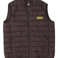Colete acolchoado masculino Barbour UK 36 pequeno preto poliamida