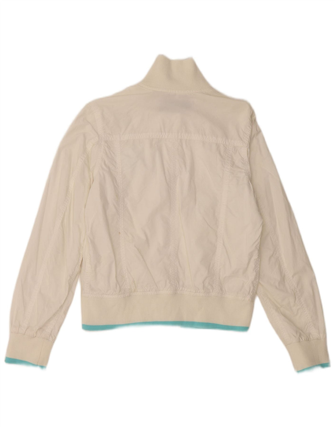 Jaqueta bomber feminina Sergio Tacchini Reino Unido 10 poliéster branco pequeno