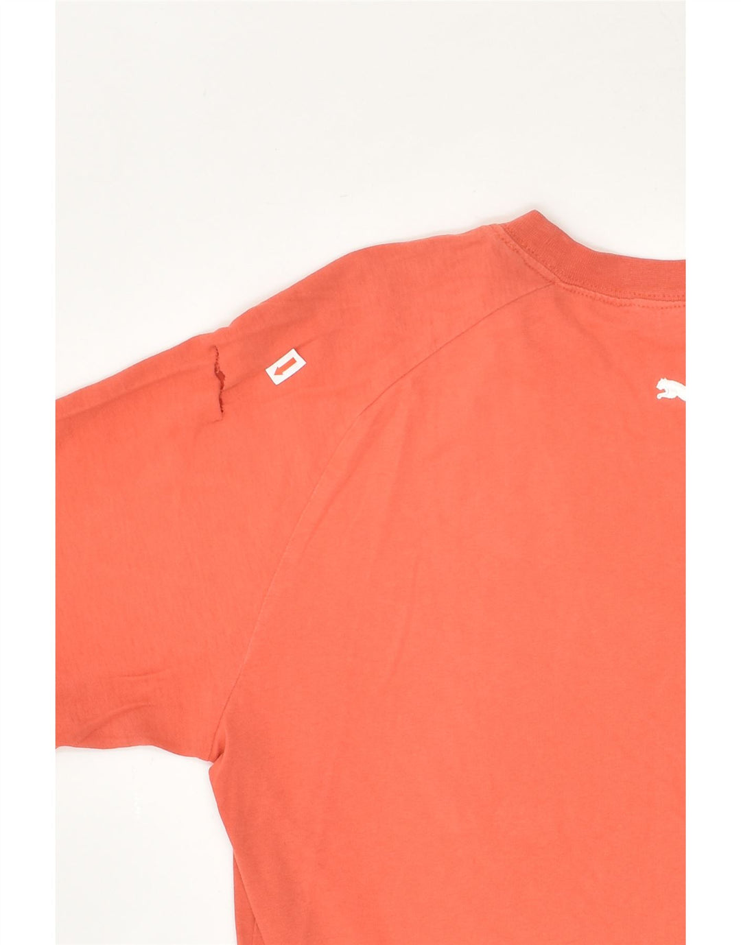 PUMA Mens Graphic T-Shirt Top Medium Orange Cotton | Vintage Puma | Thrift | Second-Hand Puma | Used Clothing | Messina Hembry 