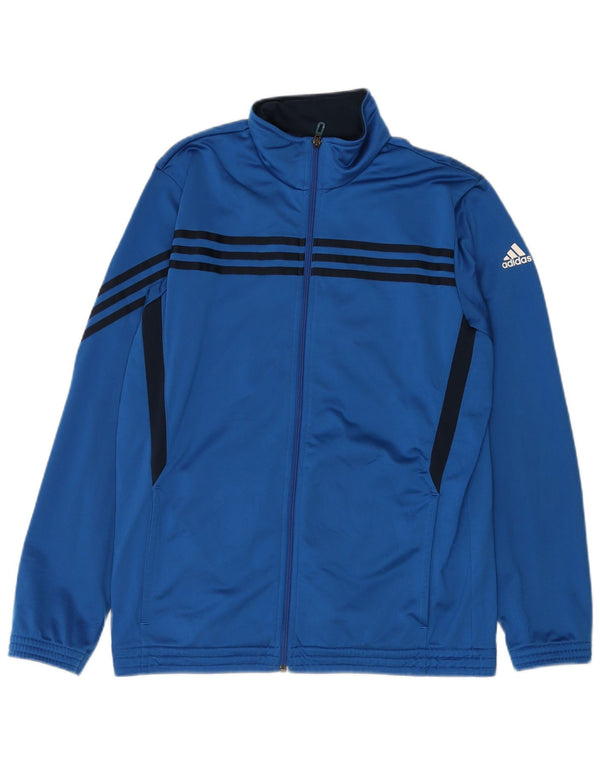 Adidas Mens Tracksuit Top Jacket UK 42/44 Grande Azul Colorblock Poliéster