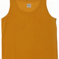 Blusa feminina sem mangas Benetton Top IT 42 Médio Amarelo