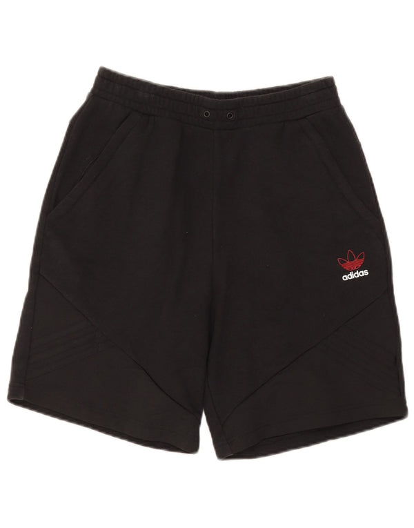 Adidas Mens Sport Shorts Pequeno Algodão Preto