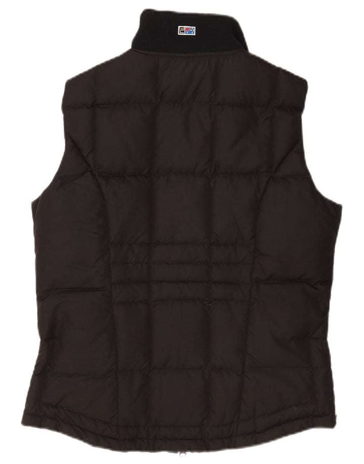 Colete acolchoado feminino Emaroo Australia UK 16 grande poliamida preta