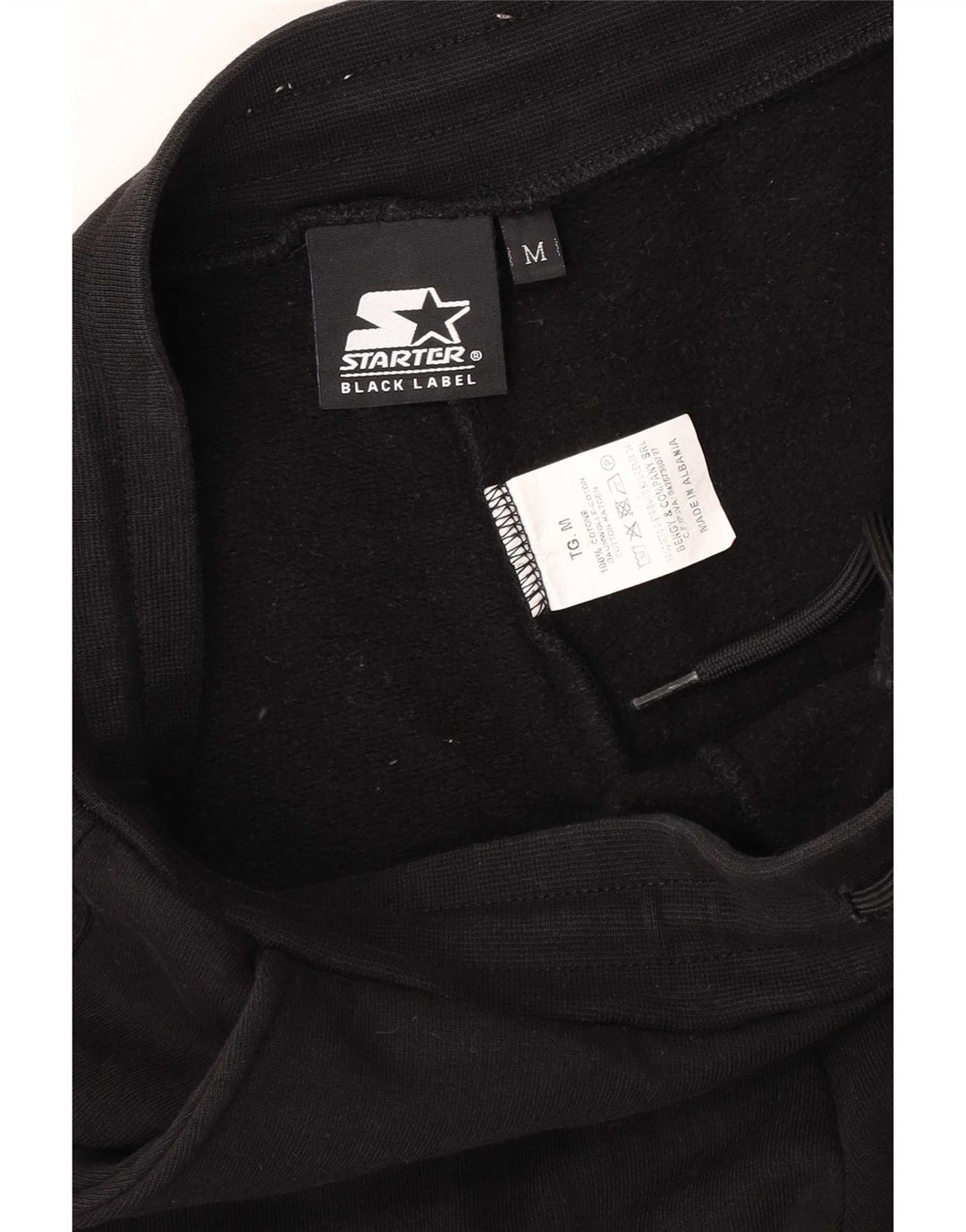 Calça de treino masculina Starter Graphic Cargo Joggers médio algodão preto