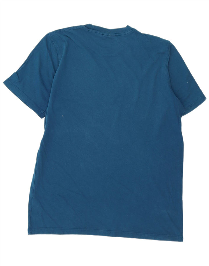 ADIDAS Mens Graphic T-Shirt Top Médio Algodão Azul