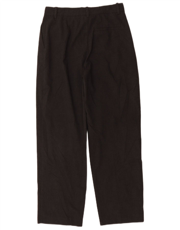 Calça feminina Zara Pegged Suit pequena W26 L29 cinza poliéster