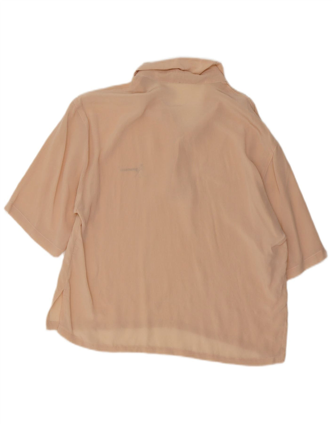Camisa masculina de manga curta Pancaldi & B tamanho 15 1/2 39 bege médio