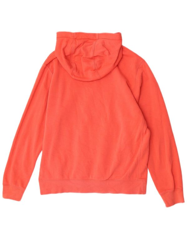 Nike masculino regular fit moletom com capuz médio laranja algodão