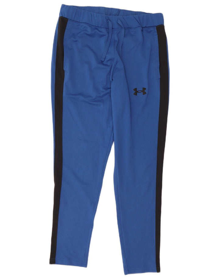 Calças de treino masculinas Under Armour grande poliéster azul Colourblock