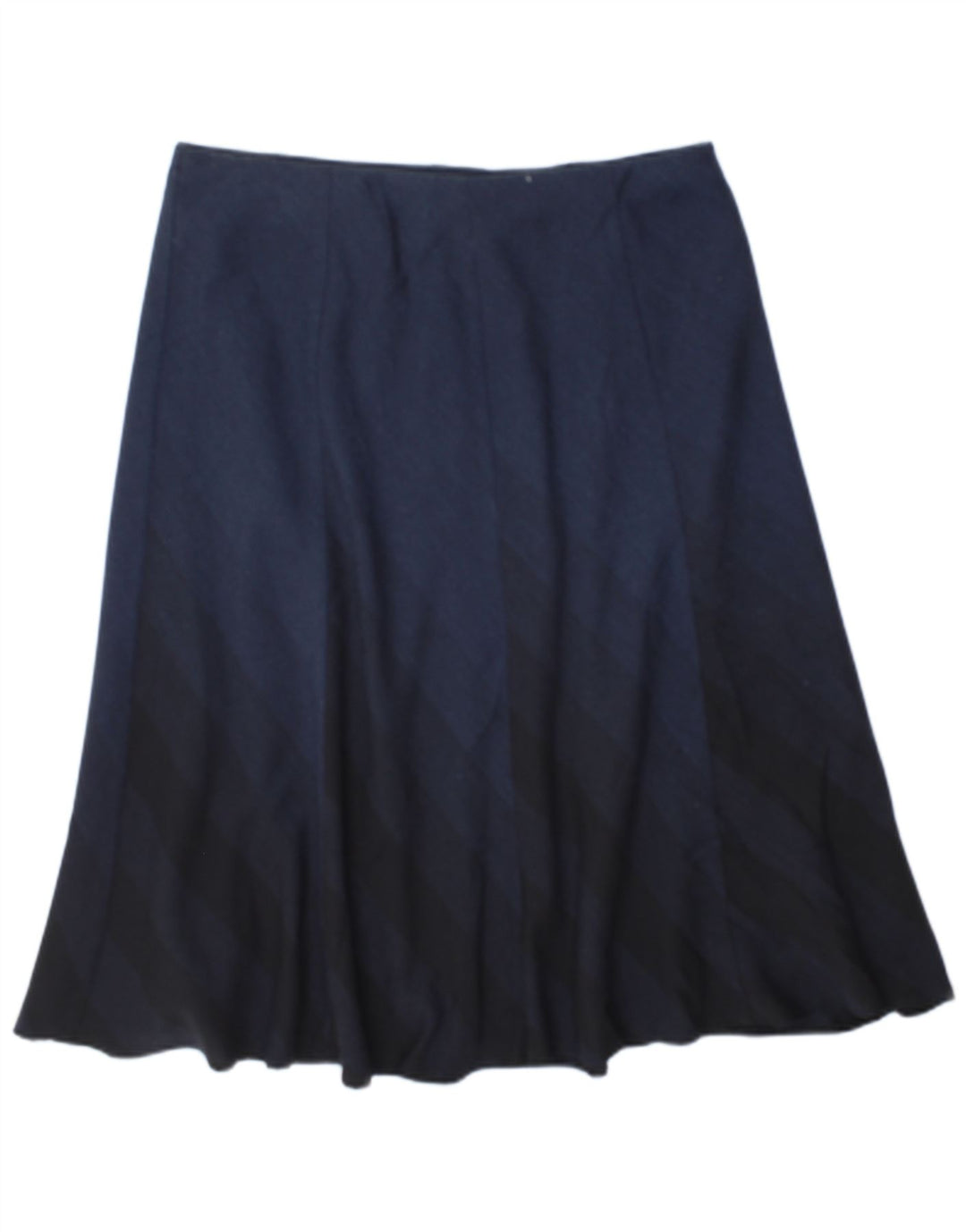 Saia feminina Marks & Spencer A-Line Reino Unido 16 Grande W34 Azul Marinho Xadrez