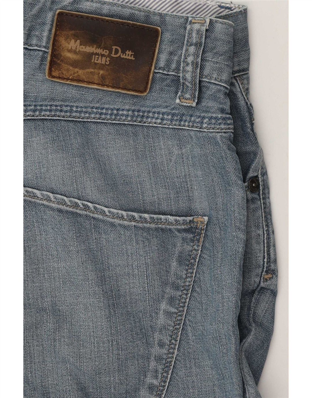 Jeans retos femininos Massimo Dutti W34 L26 azul