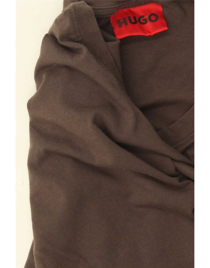 Camiseta masculina Hugo Boss Top XL algodão cinza