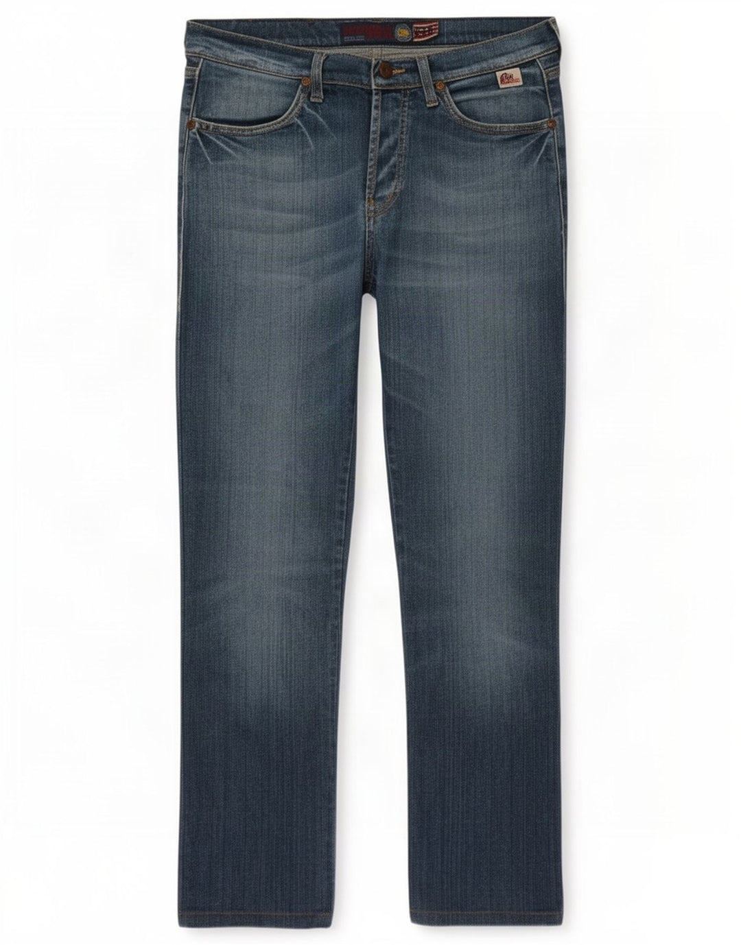 Calça jeans reta feminina Roy Rogers W33 L29 algodão azul