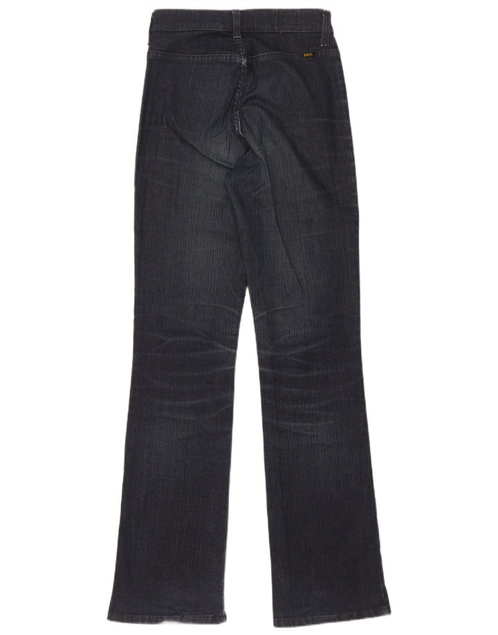 Lee Womens Flared Jeans W28 L33 Azul Marinho Algodão