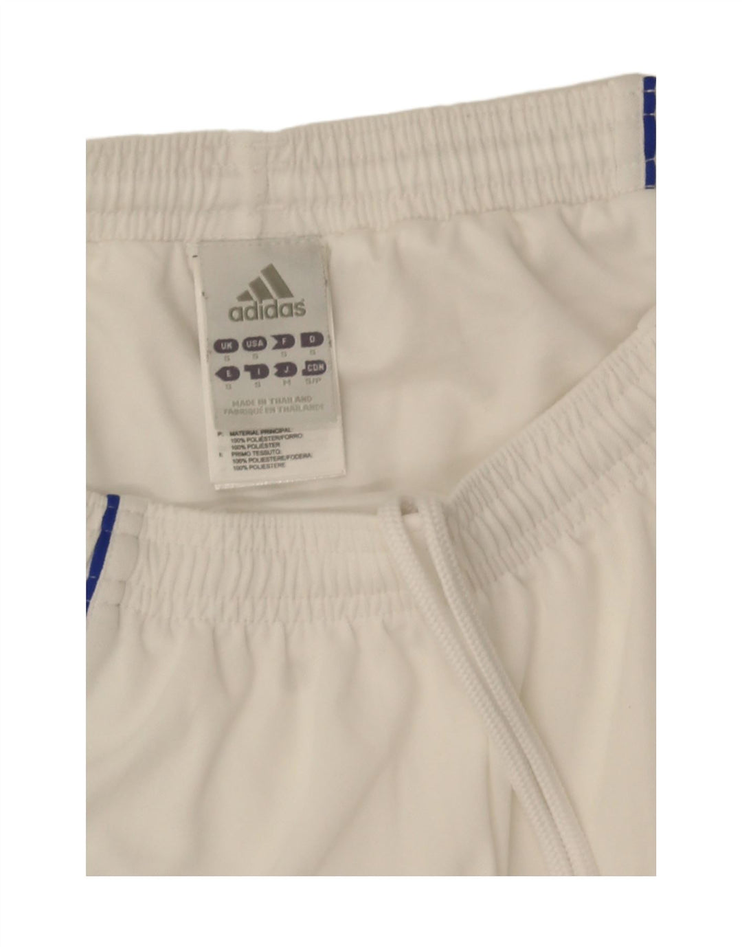 Adidas Mens Climalite Sport Shorts Pequeno Poliéster Colorblock Branco
