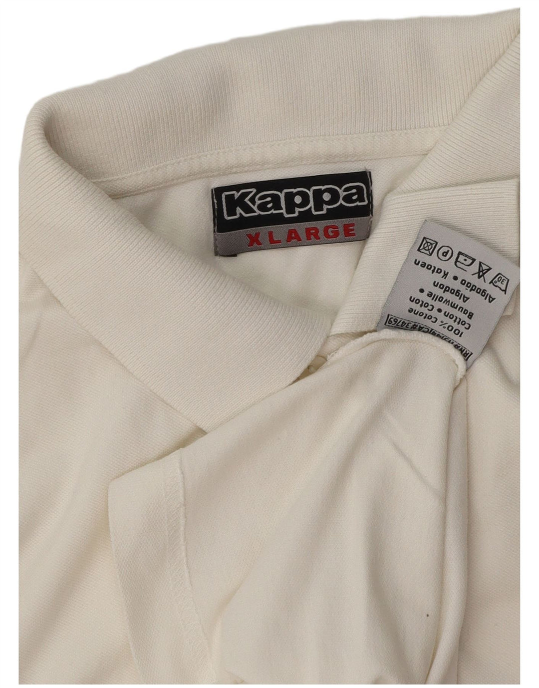 Camisa polo masculina Kappa XL algodão branco