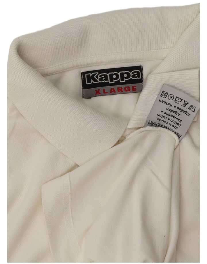 Camisa polo masculina Kappa XL algodão branco