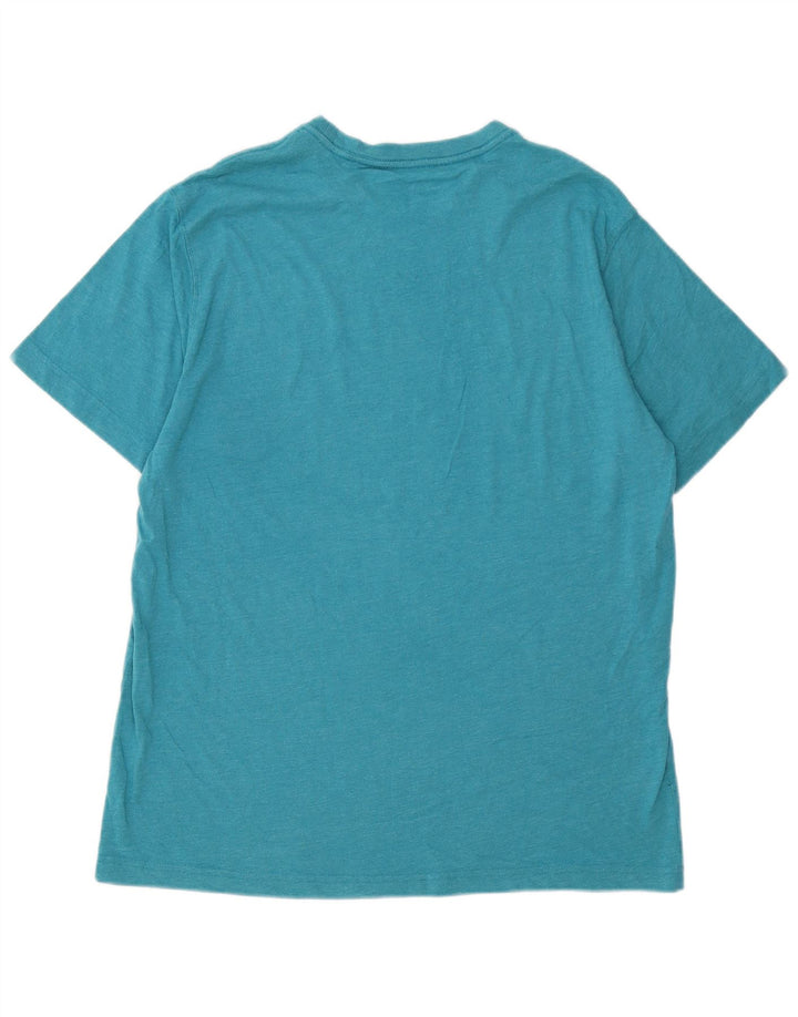 Camiseta masculina EDDIE BAUER grande algodão azul