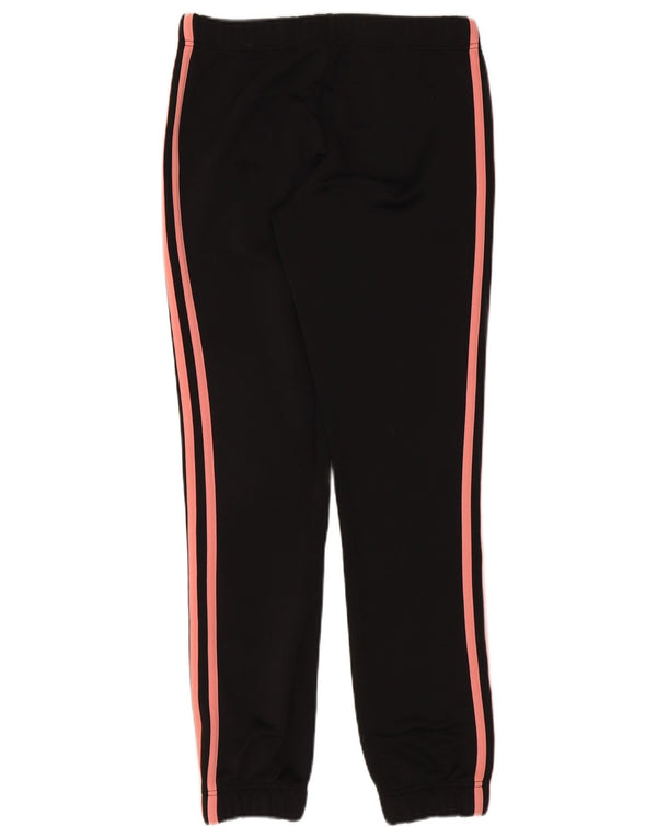 Adidas Womens Tracksuit Calças Joggers UK 8/10 Pequeno Poliéster Preto