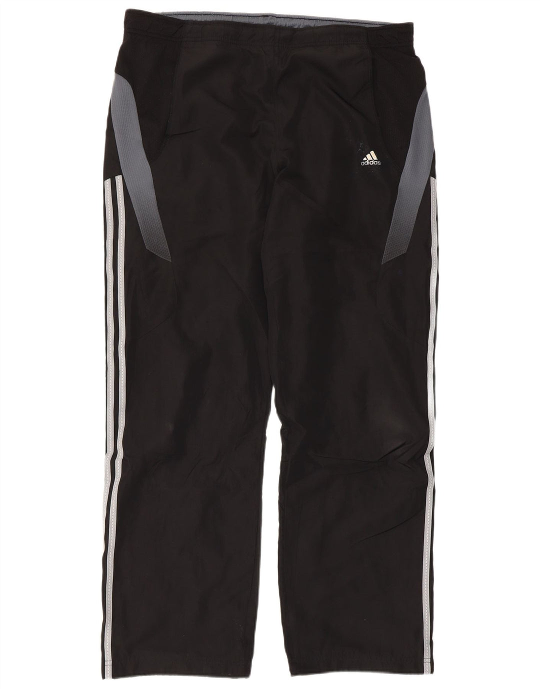 Calça de treino masculina Adidas Climacool grande preto colorblock poliéster
