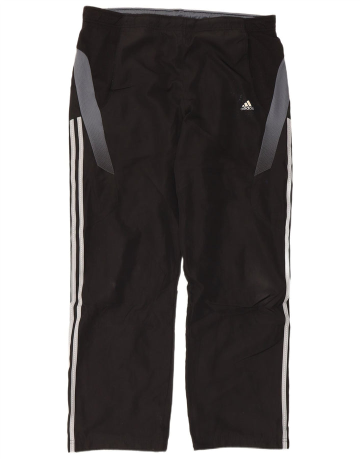 Calça de treino masculina Adidas Climacool grande preto colorblock poliéster