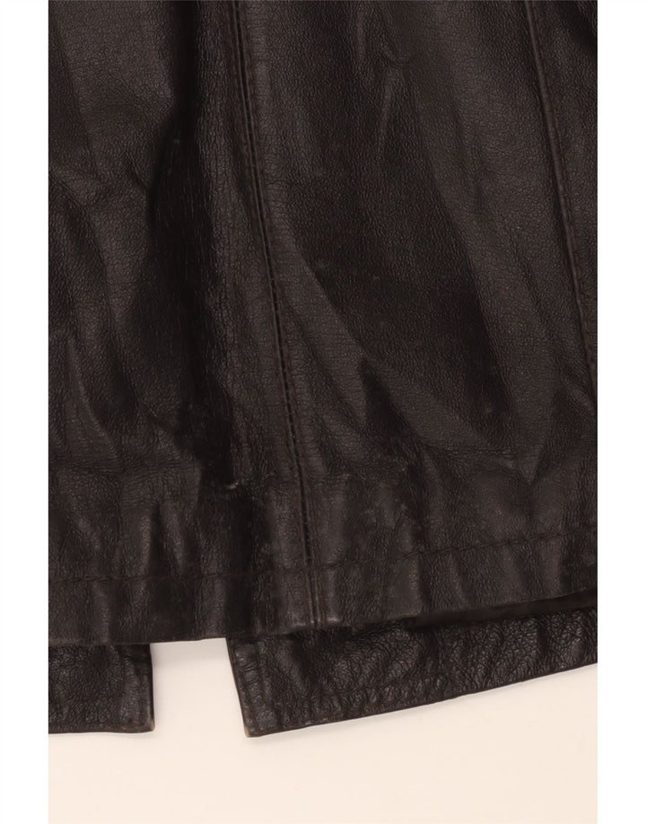Casaco de couro feminino Conbipel IT 48 XL couro preto