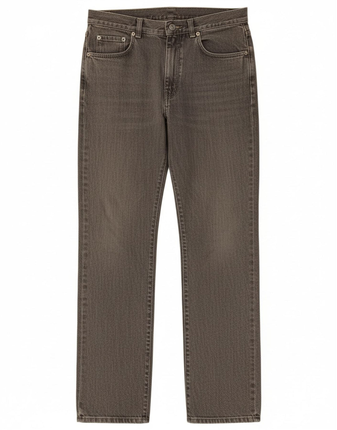 Calça jeans reta feminina CALVIN KLEIN W29 L31 algodão cinza