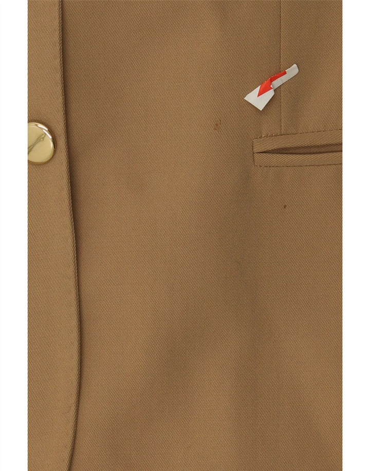 Jaqueta blazer feminina Herno com 2 botões IT 50 XL lã bege