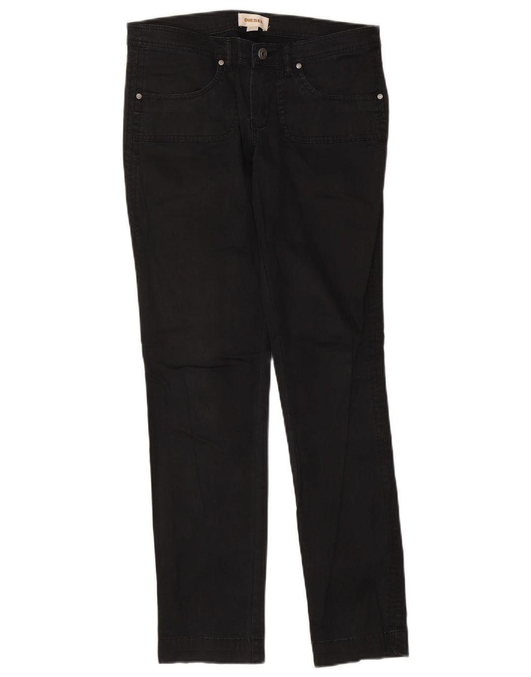 Jeans Slim Feminino Diesel W29 L30 Algodão Preto