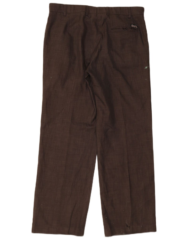 Calça masculina Champion Straight Suit Médio W32 L30 Marrom