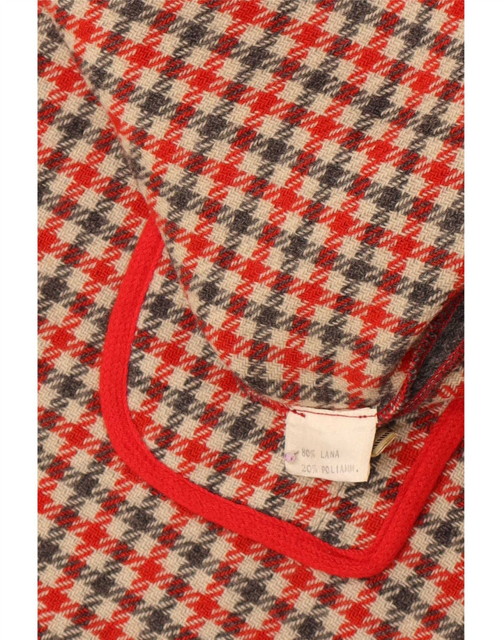 Casaco feminino vintage de lã cinza tamanho único