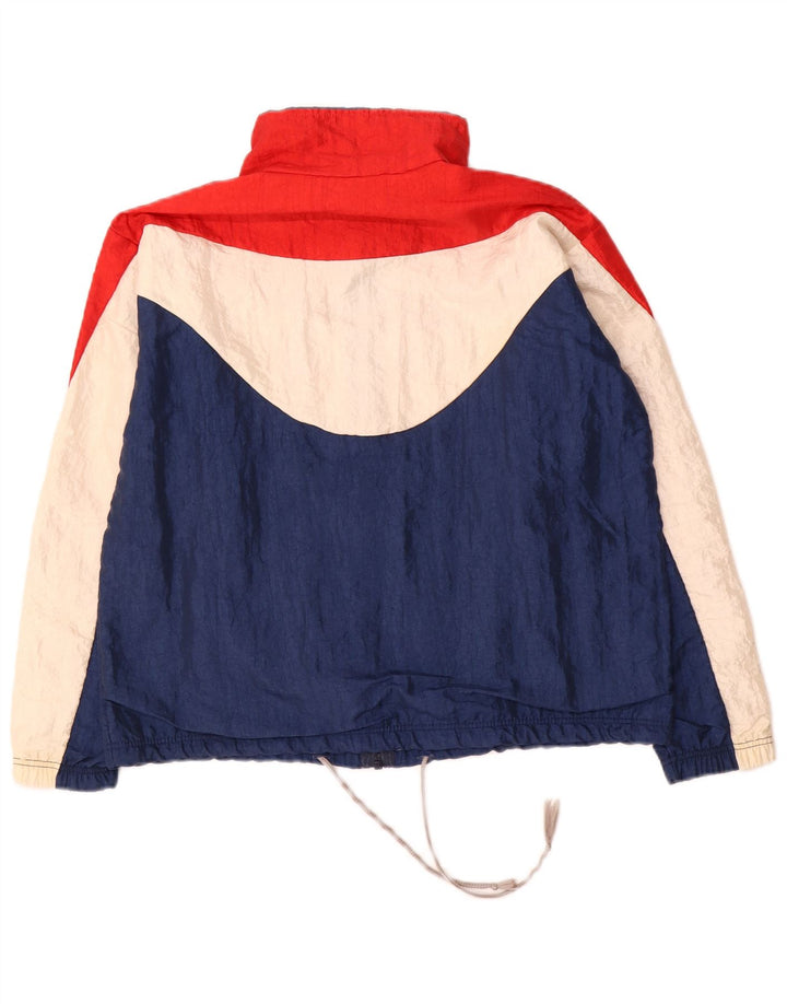 Jaqueta feminina vintage com estampa gráfica IT 40 pequena multicolorida