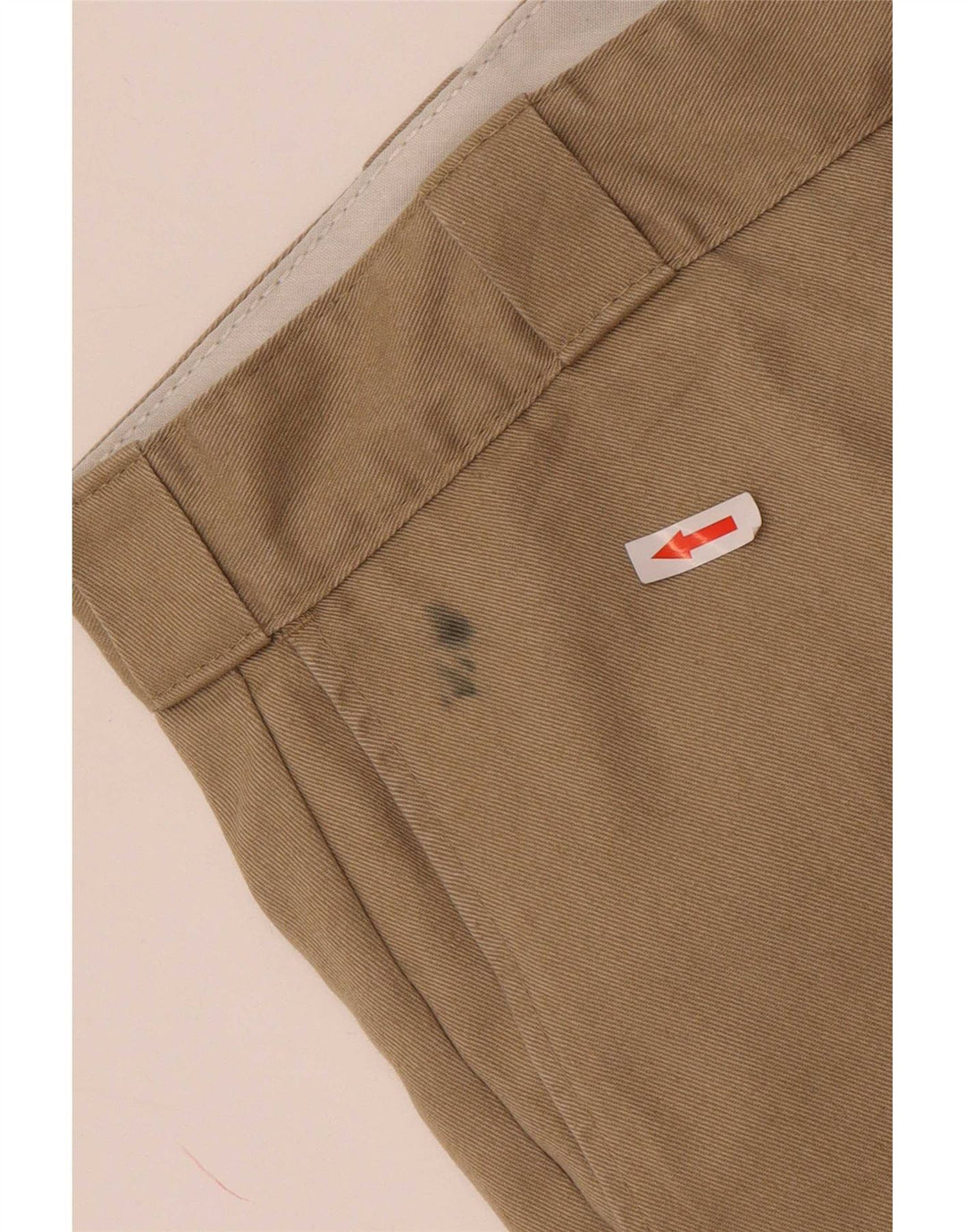 Calças Chino retas masculinas Dickies W40 L32 poliéster bege