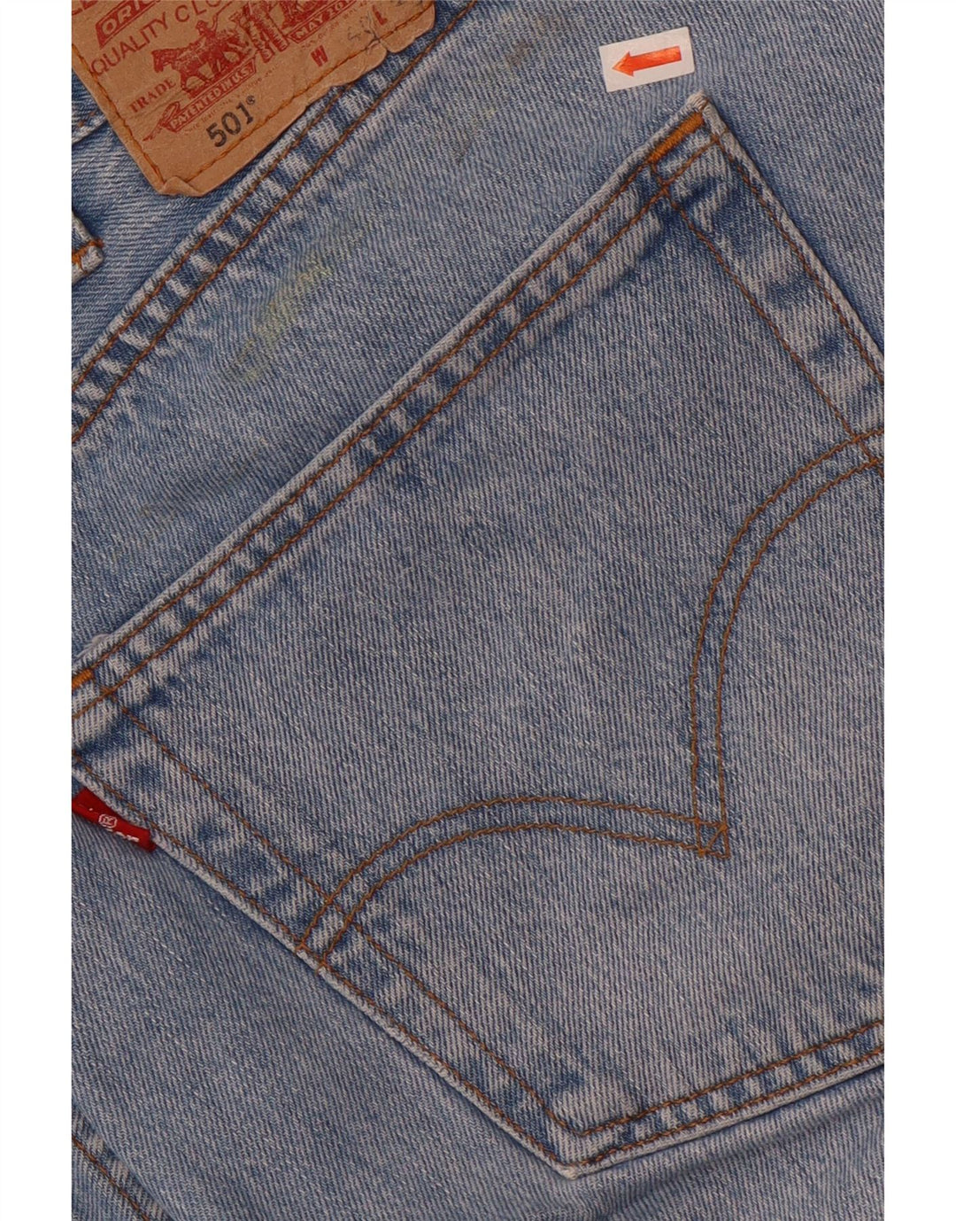 Levi's Masculino 501 Straight Jeans W40 L26 Azul Algodão