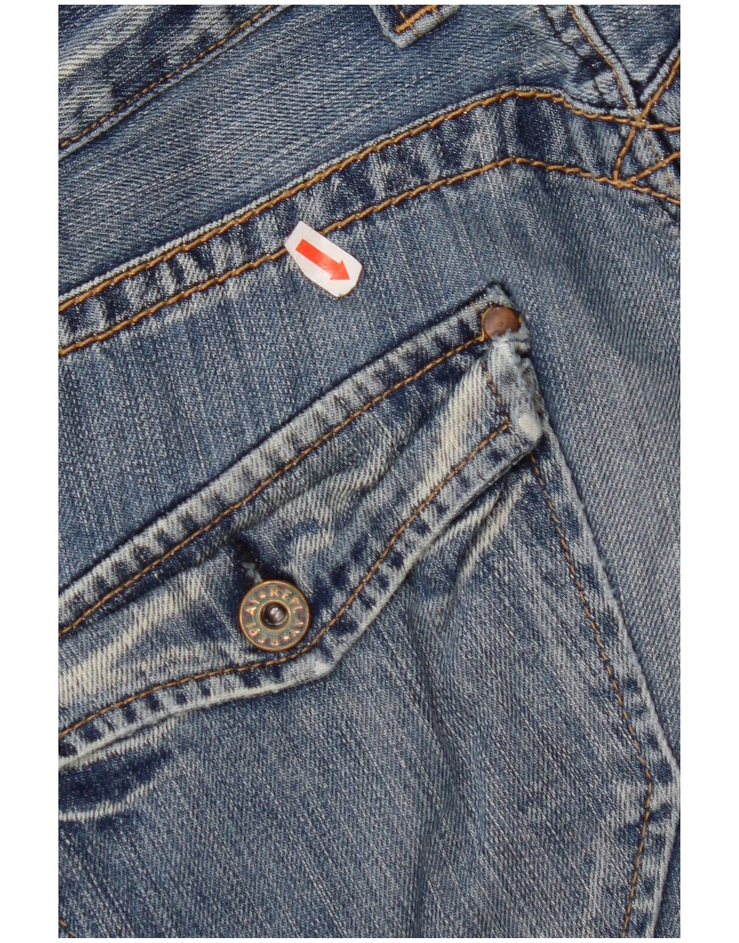 REPLAY Jeans retos masculinos W32 L32 algodão azul