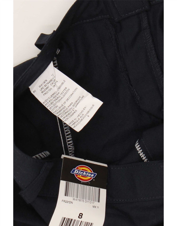 Shorts Chino feminino gráfico Dickies US 8 médio W30 azul marinho poliéster