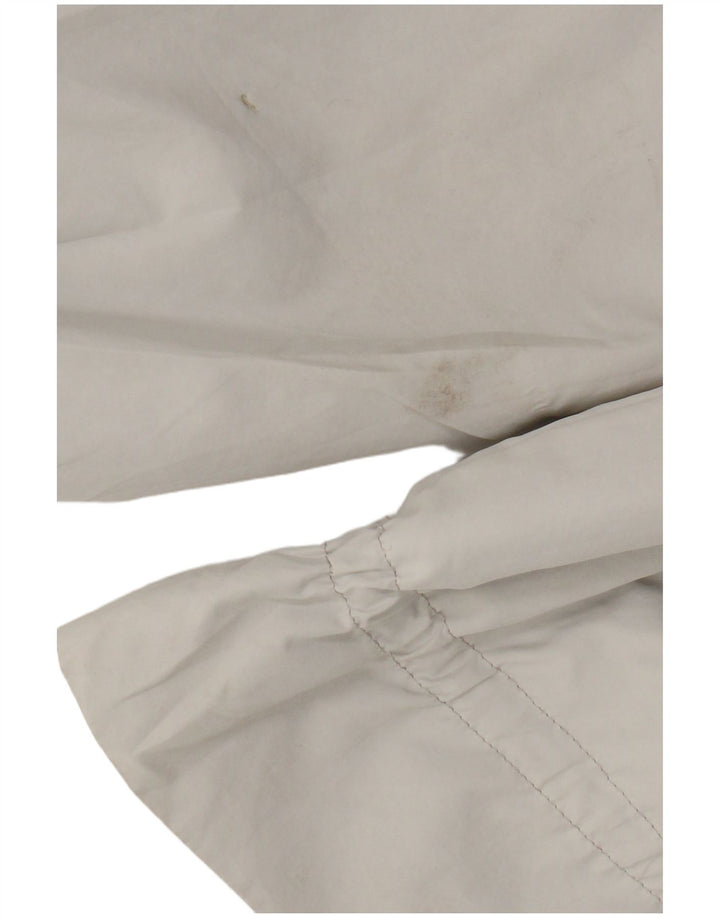 Jaqueta bomber feminina Zara UK 16 grande poliéster cinza