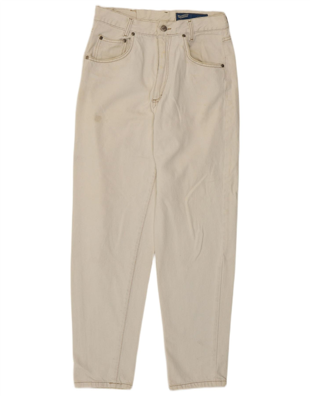 Gas Mens Tapered Jeans W32 L30 Algodão Branco
