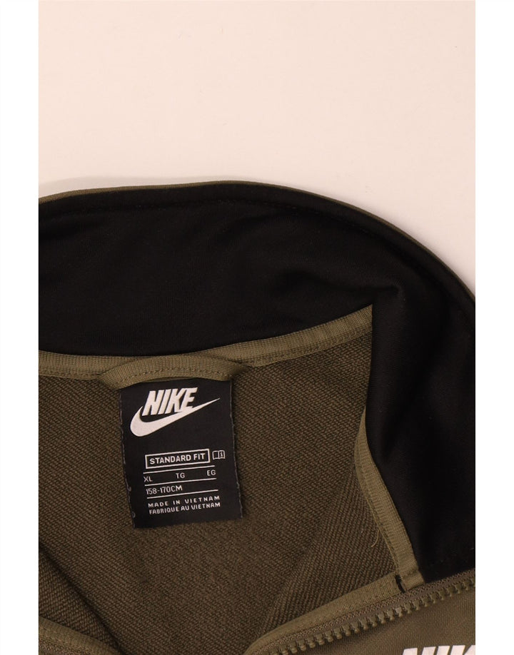 Jaqueta Nike Boys Tracksuit Top 13-14 Anos XL Cáqui Colourblock Poliéster