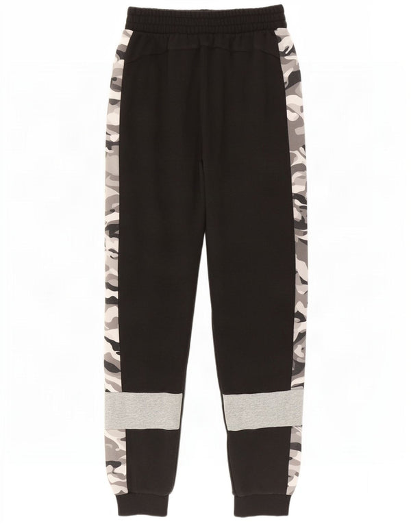 Puma masculino gráfico agasalho calças joggers pequeno preto camuflagem algodão