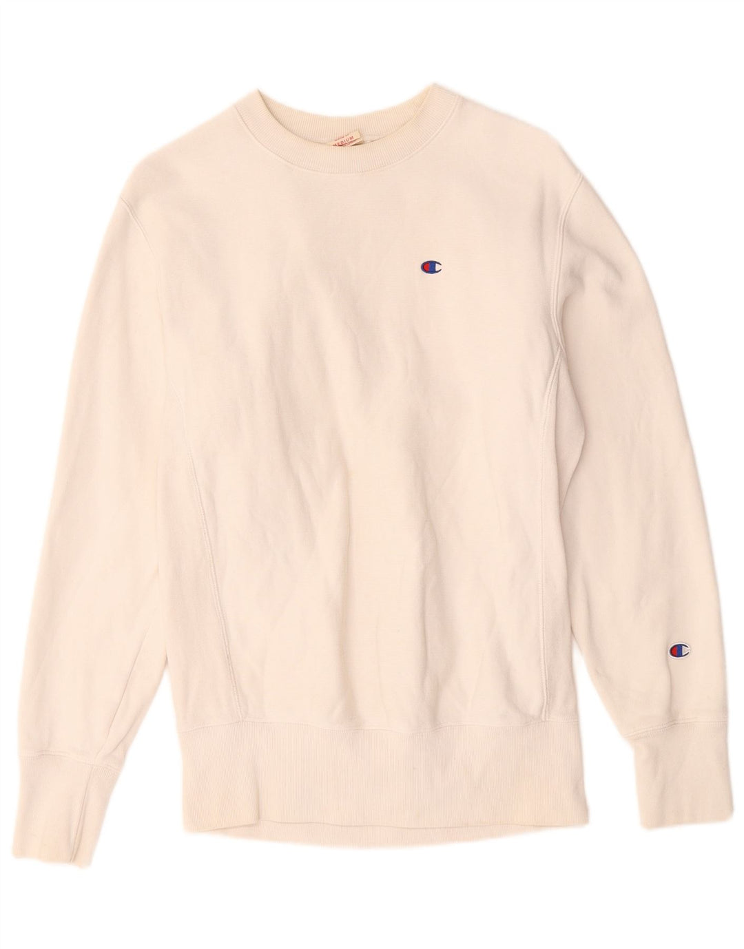Champion moletom masculino jumper médio branco