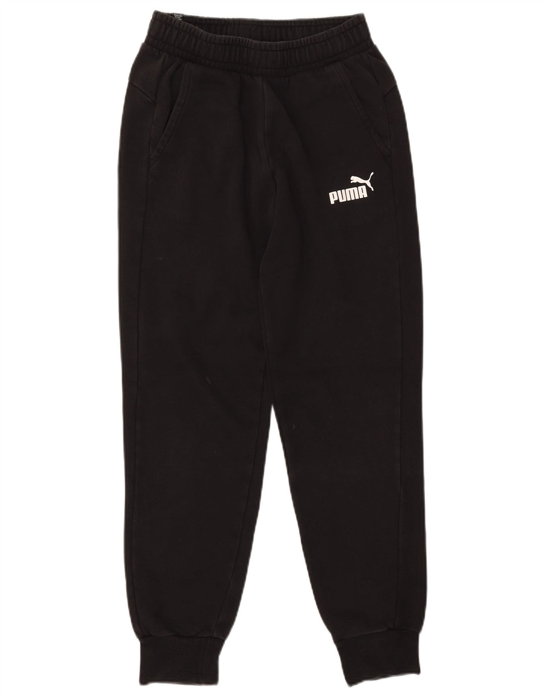 Calça de treino masculina Puma Joggers pequeno algodão preto