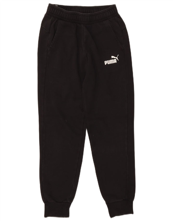 Calça de treino masculina Puma Joggers pequeno algodão preto